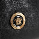 VERSACE Backpack Leather Black Gold Auth 118810M-19
