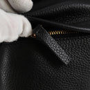 VERSACE Backpack Leather Black Gold Auth 118810M-20