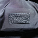 VERSACE Backpack Leather Black Gold Auth 118810M-22