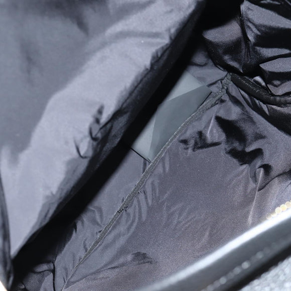 VERSACE Backpack Leather Black Gold Auth 118810M