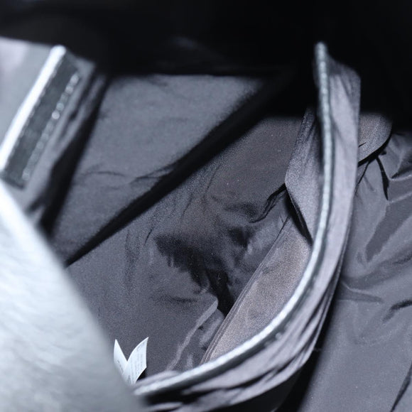 VERSACE Backpack Leather Black Gold Auth 118810M