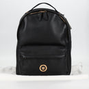 VERSACE Backpack Leather Black Gold Auth 118810M-12
