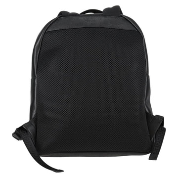 VERSACE Backpack Leather Black Gold Auth 118810M - 0