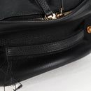 VERSACE Backpack Leather Black Gold Auth 118810M-7
