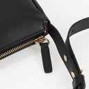 VERSACE Shoulder Bag Leather Black Gold Auth 118811A-9