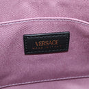 VERSACE Shoulder Bag Leather Black Gold Auth 118811A-10