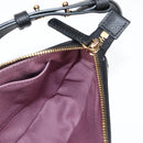 VERSACE Shoulder Bag Leather Black Gold Auth 118811A-20