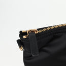 VERSACE Hand Bag Nylon 2way Black Gold Auth 118812A-10