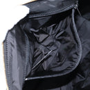 VERSACE Hand Bag Nylon 2way Black Gold Auth 118812A-22