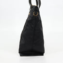 VERSACE Hand Bag Nylon 2way Black Gold Auth 118812A-3