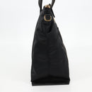 VERSACE Hand Bag Nylon 2way Black Gold Auth 118812A-4