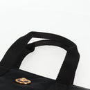 VERSACE Hand Bag Nylon 2way Black Gold Auth 118812A-8