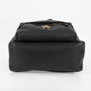 VERSACE Backpack Leather Black Gold Auth 118813M-5