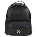 VERSACE Backpack Leather Black Gold Auth 118813M-13