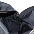 VERSACE Backpack Leather Black Gold Auth 118813M-23