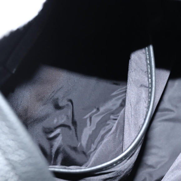 VERSACE Backpack Leather Black Gold Auth 118813M