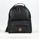 VERSACE Backpack Leather Black Gold Auth 118813M-12