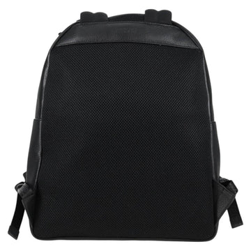 VERSACE Backpack Leather Black Gold Auth 118813M - 0