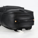 VERSACE Backpack Leather Black Gold Auth 118813M-6