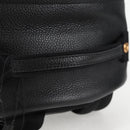 VERSACE Backpack Leather Black Gold Auth 118813M-7
