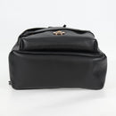 VERSACE Backpack Leather Black Gold Auth 118814M-11