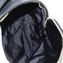 VERSACE Backpack Leather Black Gold Auth 118814M-23