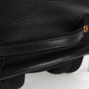 VERSACE Backpack Leather Black Gold Auth 118814M-7