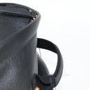 VERSACE Backpack Leather Black Gold Auth 118814M-8