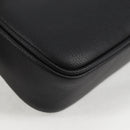 VERSACE Shoulder Bag Leather Black Gold Auth 118815A-14