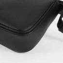 VERSACE Shoulder Bag Leather Black Gold Auth 118815A-15