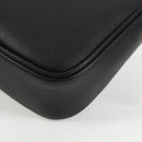 VERSACE Shoulder Bag Leather Black Gold Auth 118815A-17