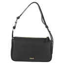 VERSACE Shoulder Bag Leather Black Gold Auth 118815A-2