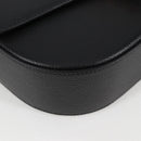 VERSACE Shoulder Bag Leather Black Gold Auth 118816A-14