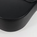 VERSACE Shoulder Bag Leather Black Gold Auth 118816A-17