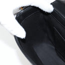 VERSACE Shoulder Bag Leather Black Gold Auth 118816A-21