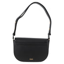 VERSACE Shoulder Bag Leather Black Gold Auth 118816A-2