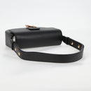 VERSACE Shoulder Bag Leather Black Gold Auth 118816A-7