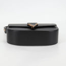 VERSACE Shoulder Bag Leather Black Gold Auth 118816A-5