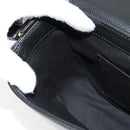 VERSACE Shoulder Bag Leather Black Gold Auth 118818A-22