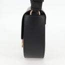 VERSACE Shoulder Bag Leather Black Gold Auth 118818A-3