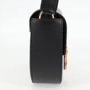 VERSACE Shoulder Bag Leather Black Gold Auth 118818A-4
