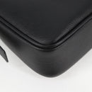 VERSACE Shoulder Bag Leather Black Gold Auth 118819V-9