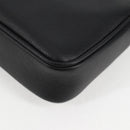 VERSACE Shoulder Bag Leather Black Gold Auth 118819A-14