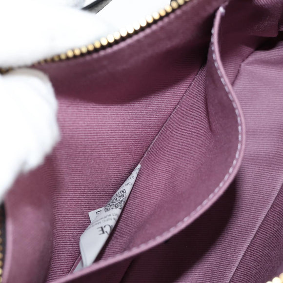 VERSACE Shoulder Bag Leather Black Gold Auth 118819A