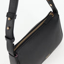 VERSACE Shoulder Bag Leather Black Gold Auth 118819A-6