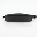VERSACE Shoulder Bag Leather Black Gold Auth 118819V-5