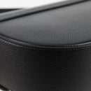 VERSACE Shoulder Bag Leather Black Gold Auth 118820A-16