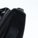 VERSACE Shoulder Bag Leather Black Gold Auth 118820A-20