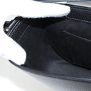 VERSACE Shoulder Bag Leather Black Gold Auth 118820A-21