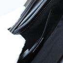 VERSACE Shoulder Bag Leather Black Gold Auth 118820A-22